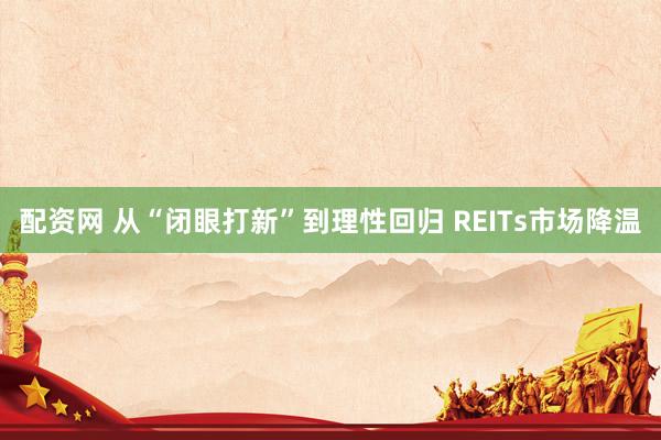 配资网 从“闭眼打新”到理性回归 REITs市场降温