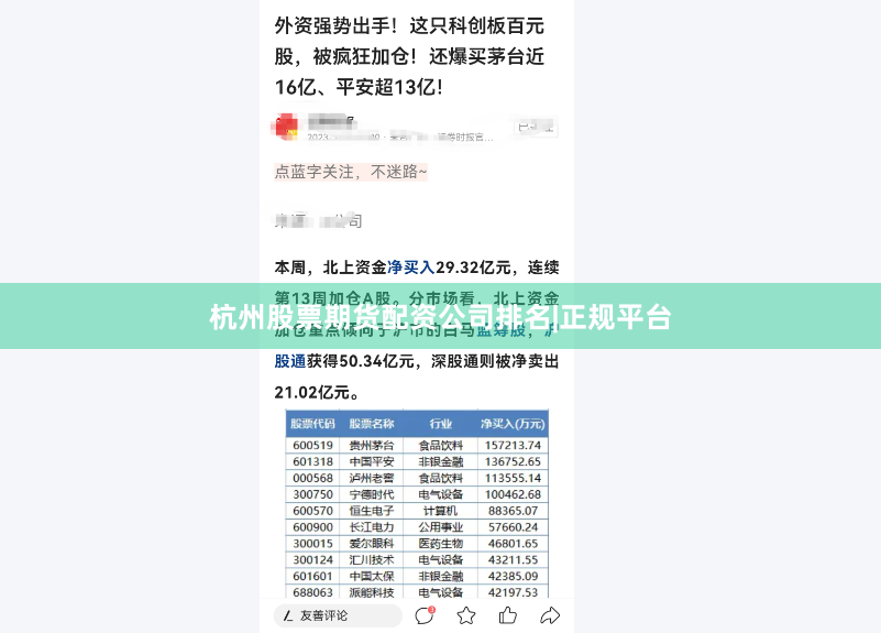 杭州股票期货配资公司排名|正规平台
